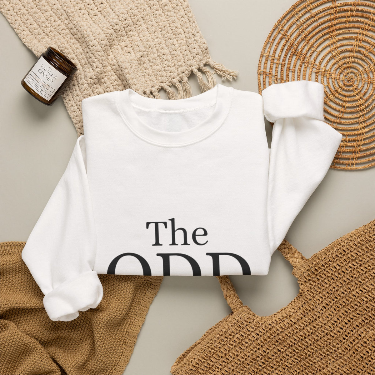 Crewneck Sweatshirt — “The ODD Mobb” Minimal Logo Pullover