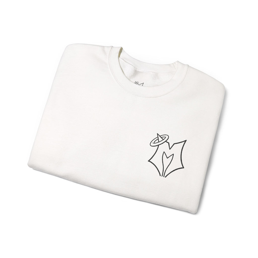 Minimal Fox Embroidered Crewneck Sweatshirt