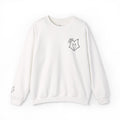 Minimal Fox Embroidered Crewneck Sweatshirt
