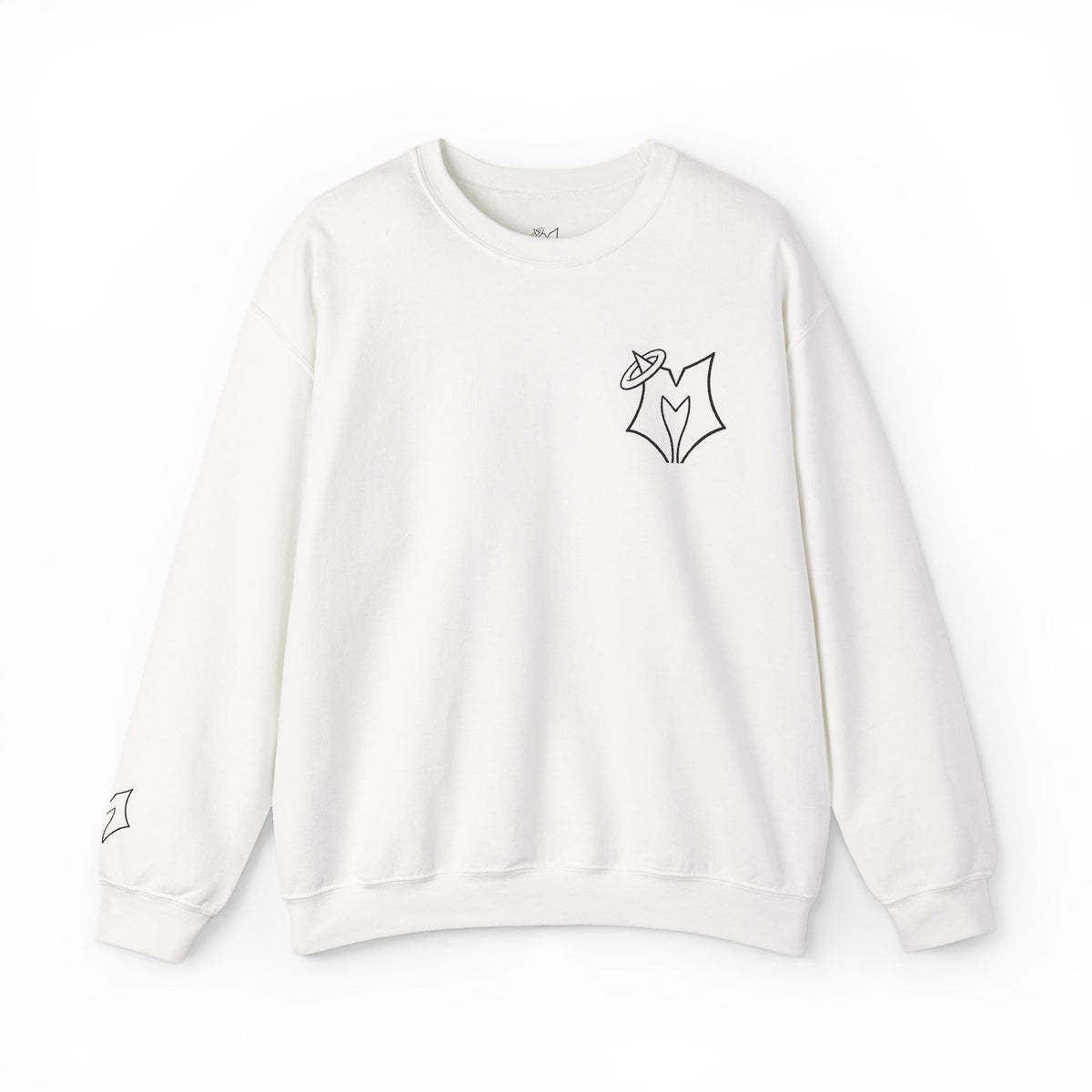 Minimal Fox Embroidered Crewneck Sweatshirt