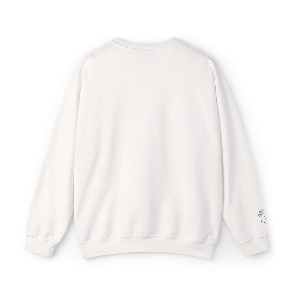 Minimal Fox Embroidered Crewneck Sweatshirt