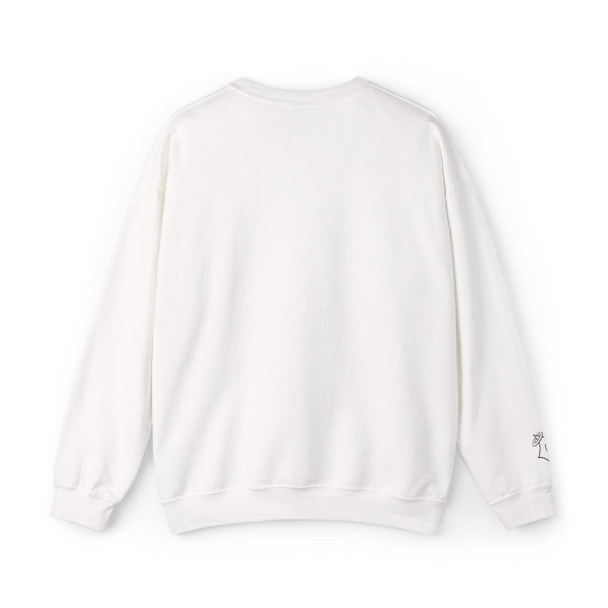 Minimal Fox Embroidered Crewneck Sweatshirt