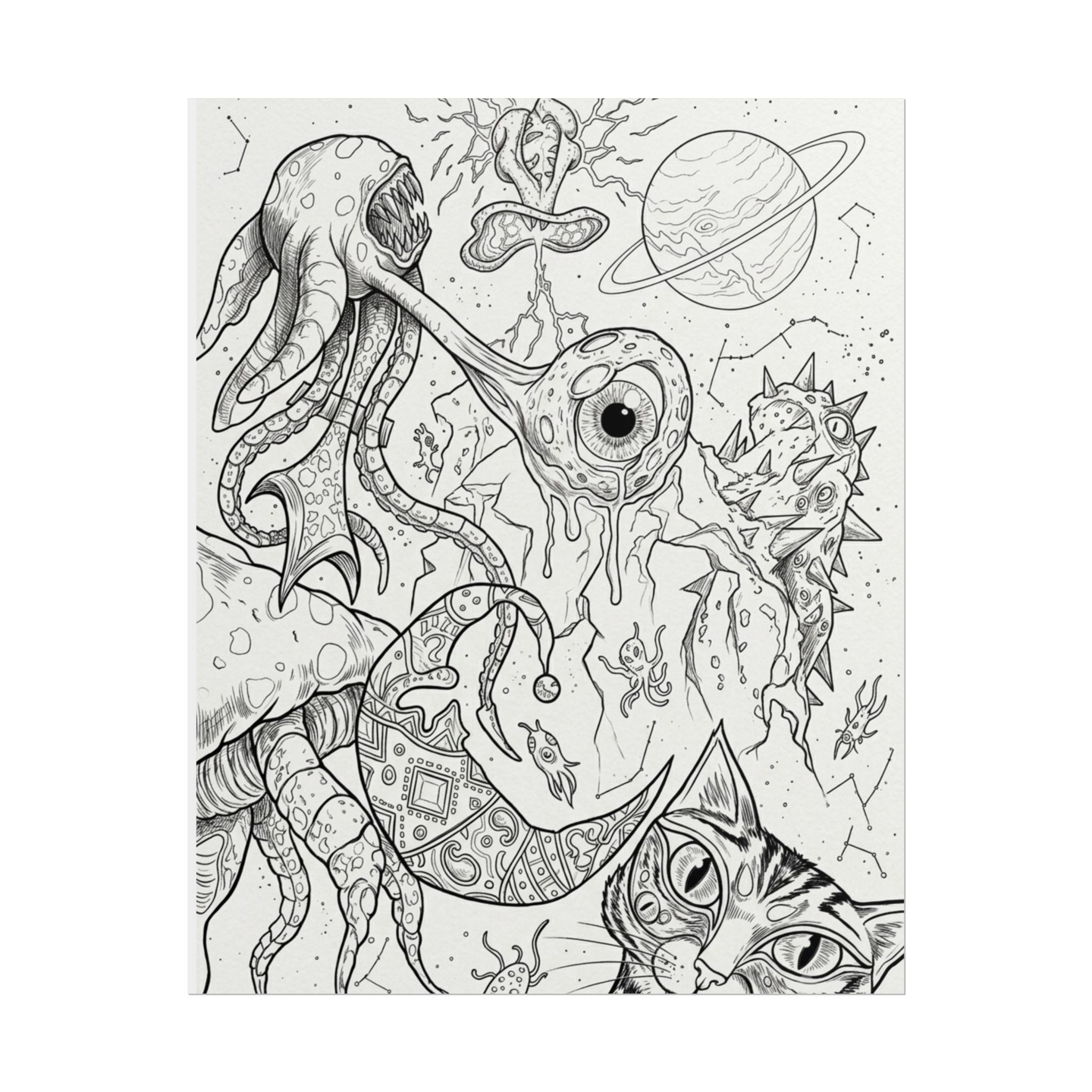 Abstract Art, colorable Rolled Posters
