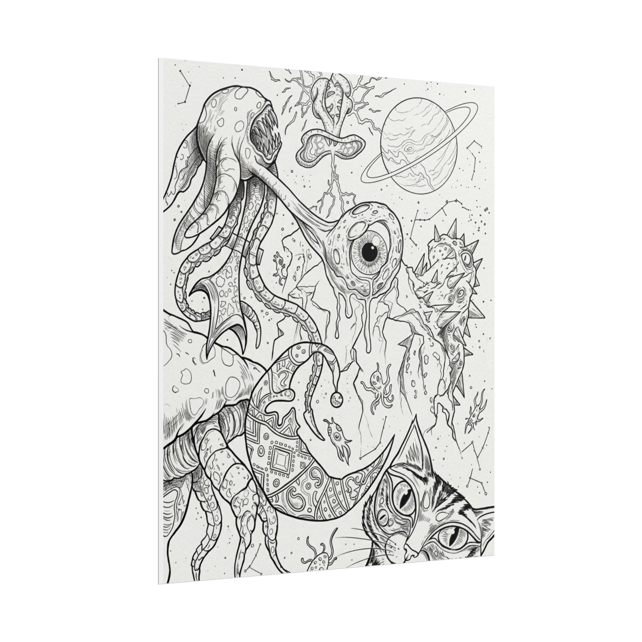 Abstract Art, colorable Rolled Posters